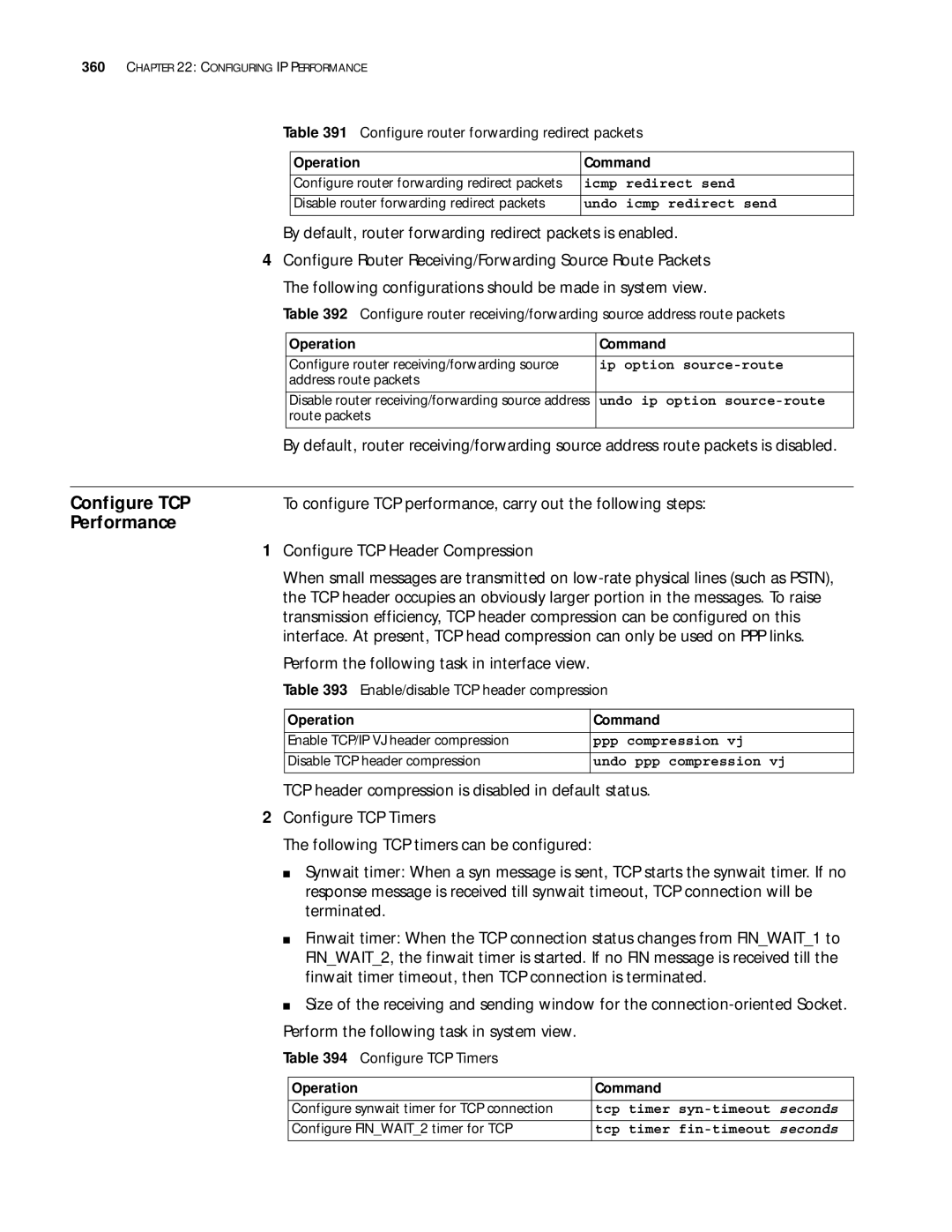 3Com 10014299 manual Configure TCP 