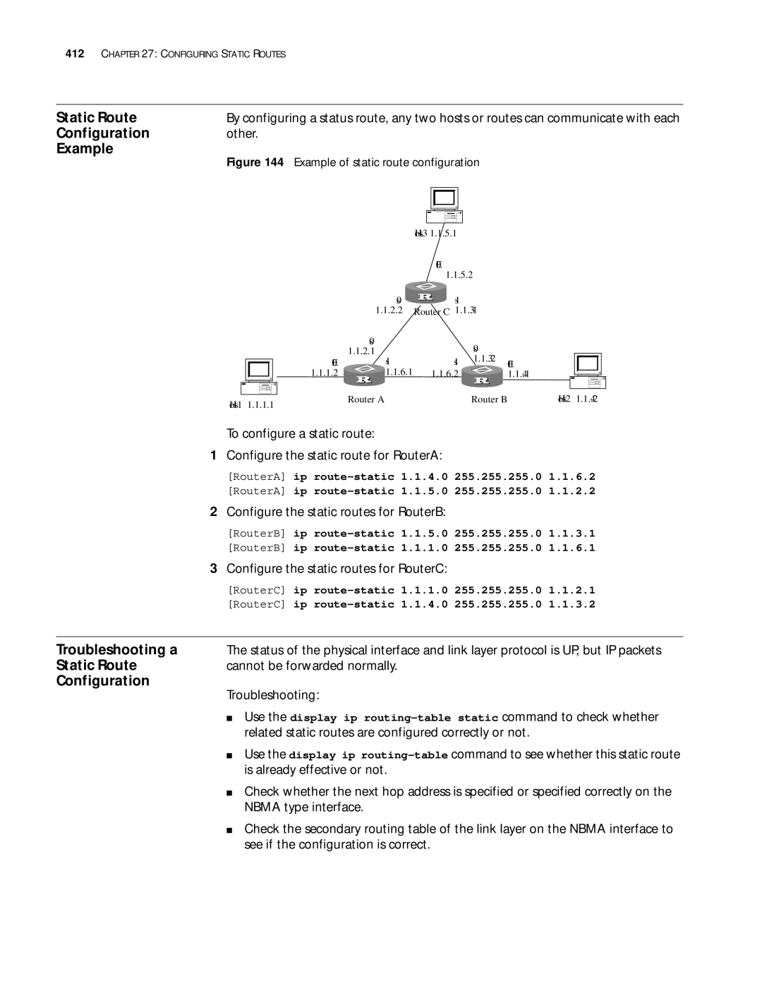 3Com 10014299 manual Static Route, Troubleshooting a, Other 