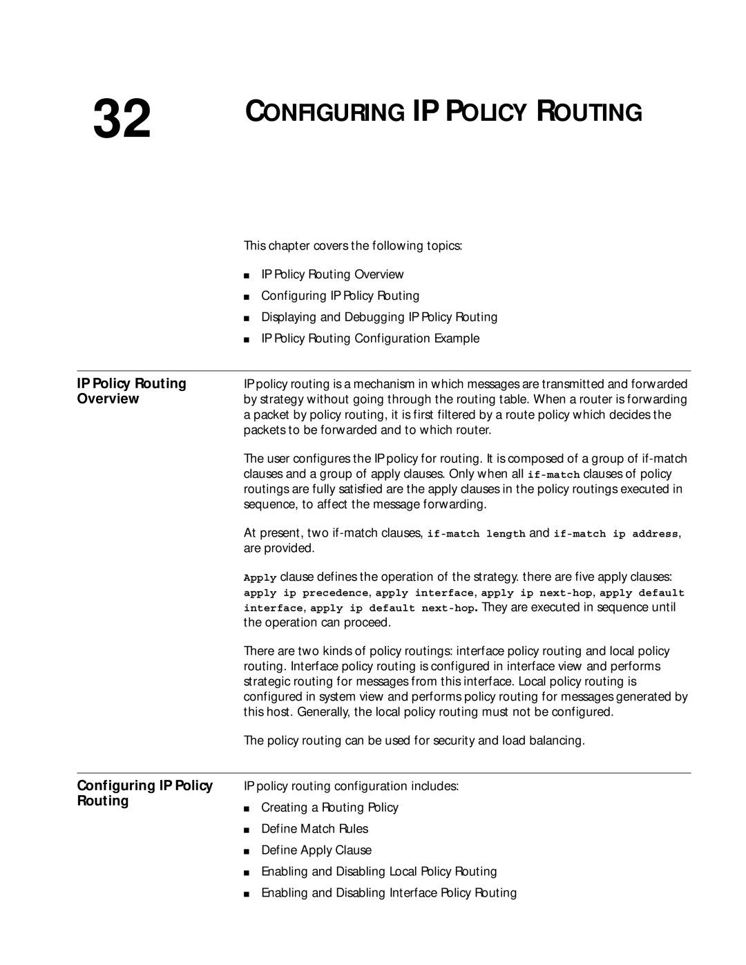 3Com 10014299 manual IP Policy Routing, Configuring IP Policy 