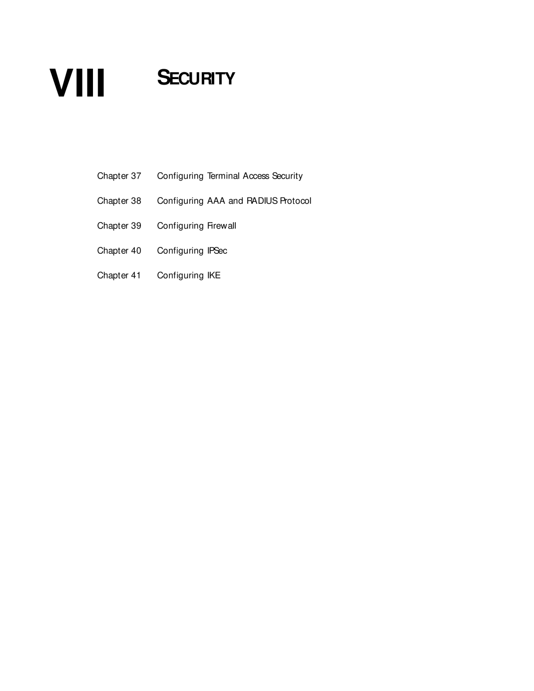 3Com 10014299 manual Viii Security 