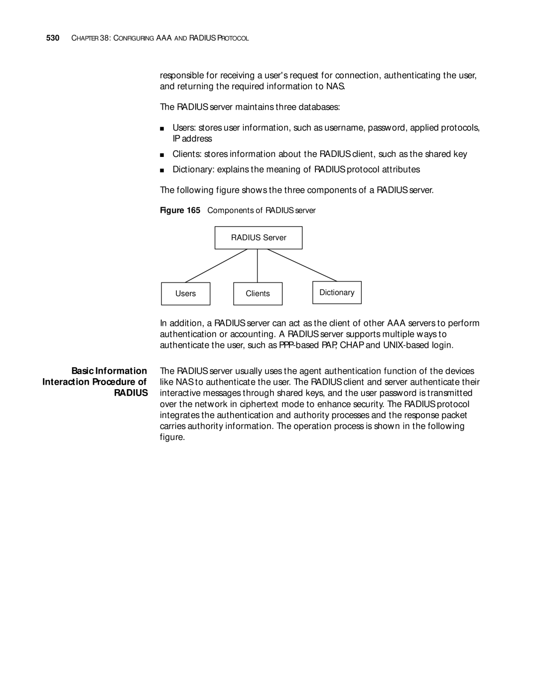 3Com 10014299 manual Components of Radius server 