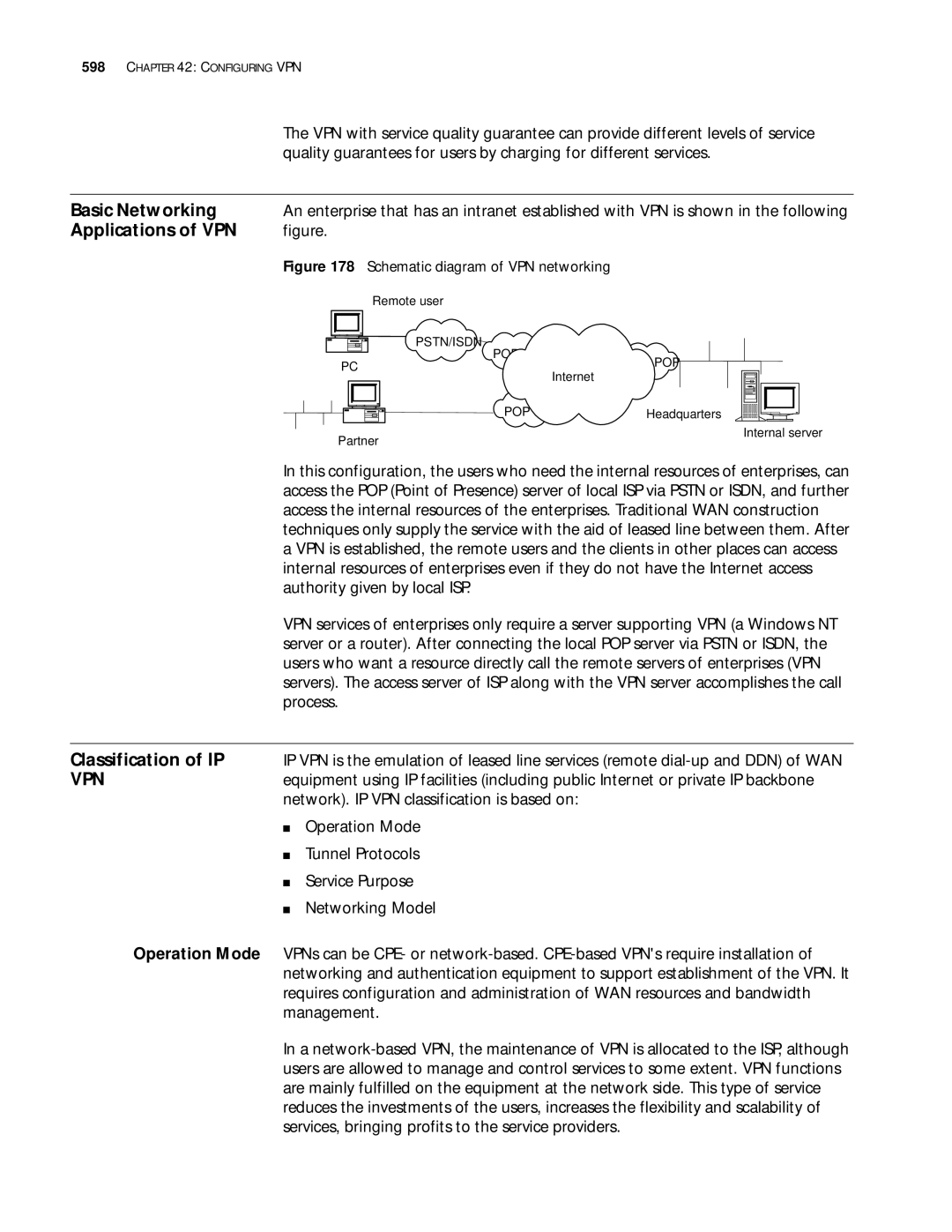 3Com 10014299 manual Basic Networking, Applications of VPN, Classification of IP, Authority given by local ISP 