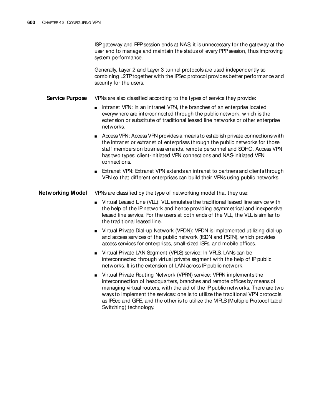 3Com 10014299 manual Configuring VPN 