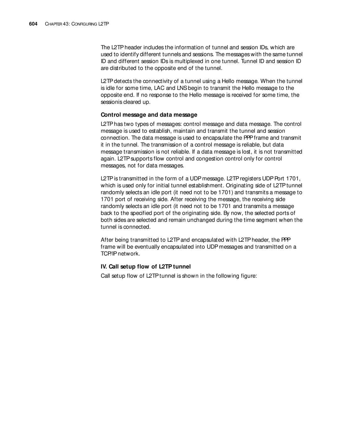 3Com 10014299 manual Control message and data message, IV. Call setup flow of L2TP tunnel 