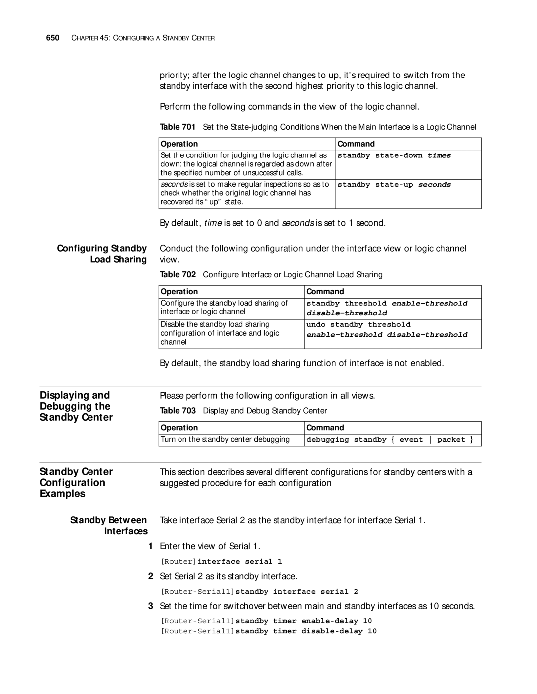 3Com 10014299 manual Load Sharing view, Please perform the following configuration in all views, Interfaces 