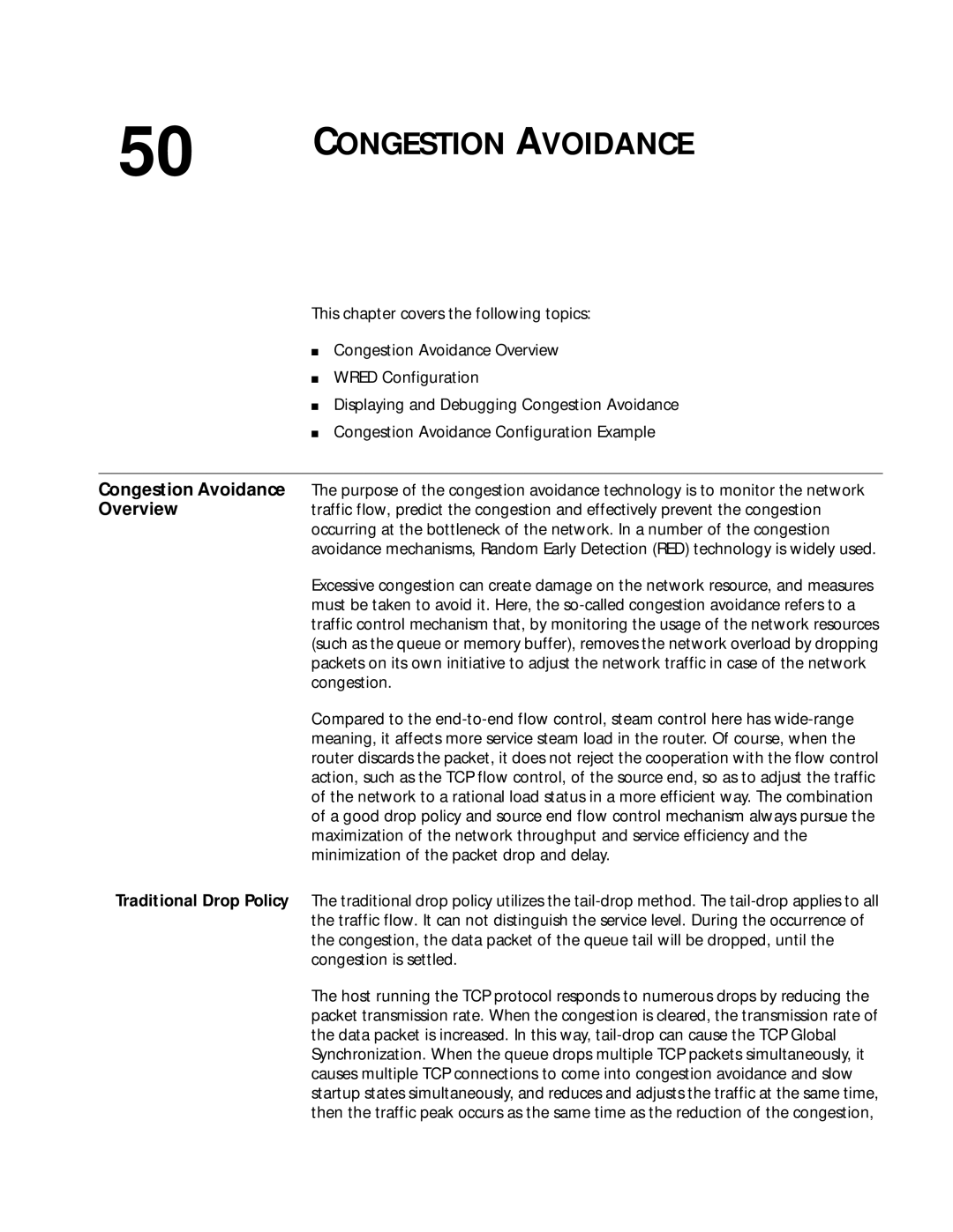 3Com 10014299 manual Congestion Avoidance 