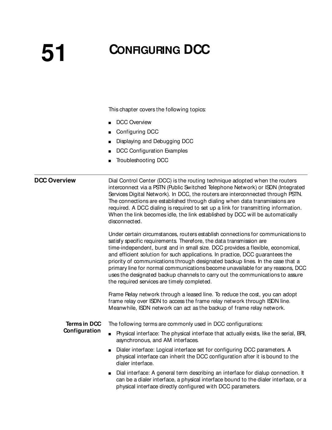 3Com 10014299 manual DCC Overview, Terms in DCC Configuration 