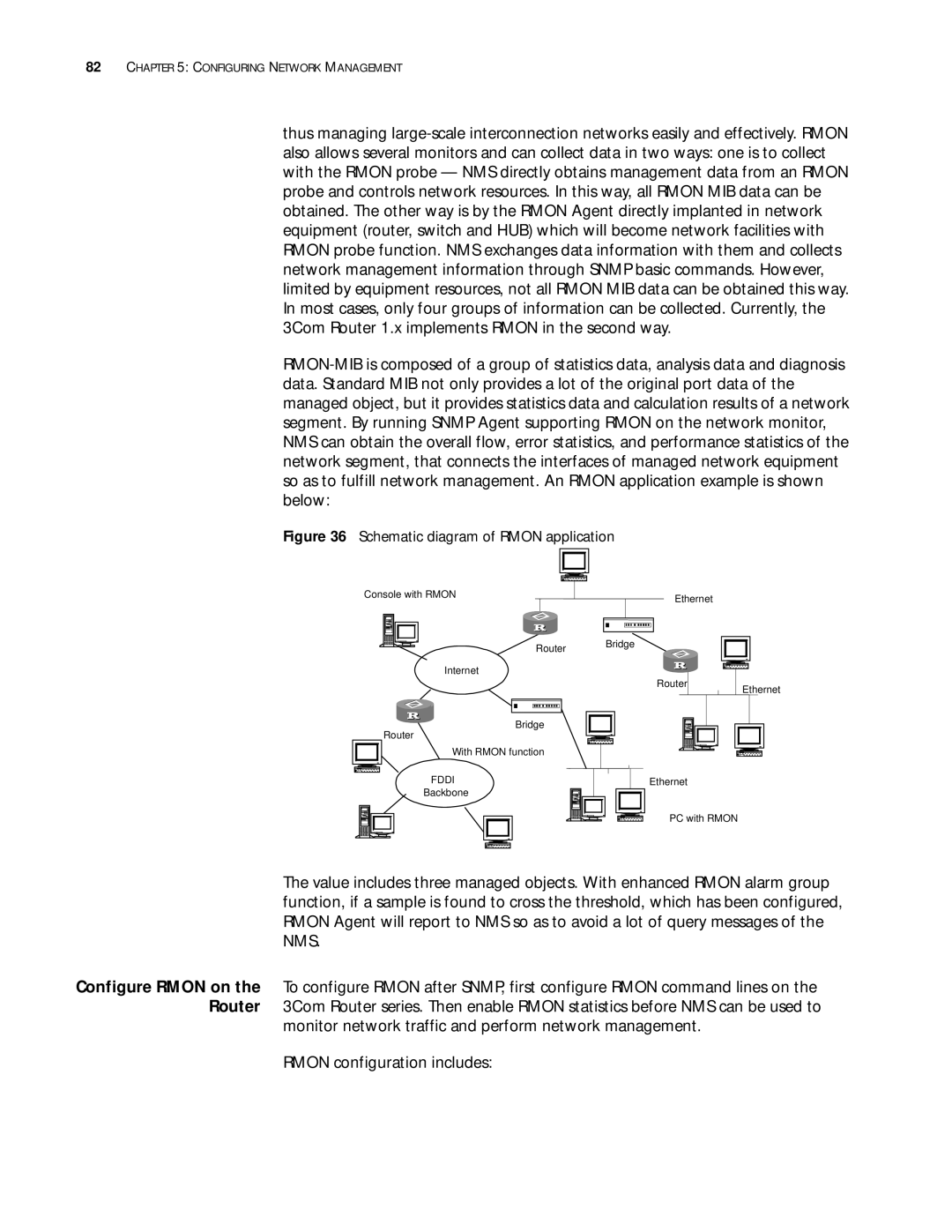 3Com 10014299 manual Schematic diagram of Rmon application 