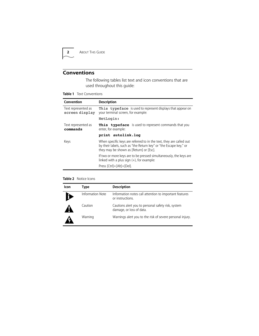 3Com 10/100BASE-T4 manual Conventions, Print Autolink.log 