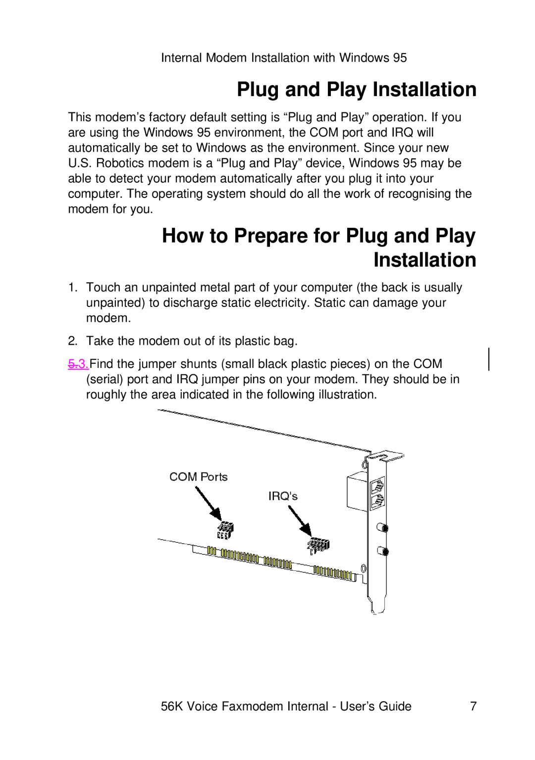 3Com 1.024.1644-00 manual How to Prepare for Plug and Play Installation 