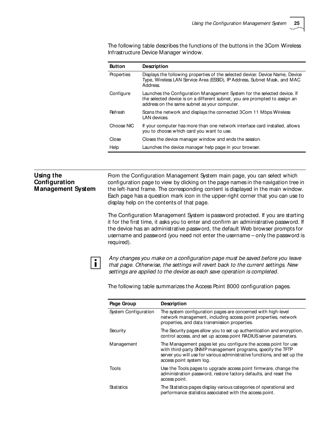 3Com 11 Mbps manual Using, Conﬁguration, Management System, Display help on the contents of that, Required 