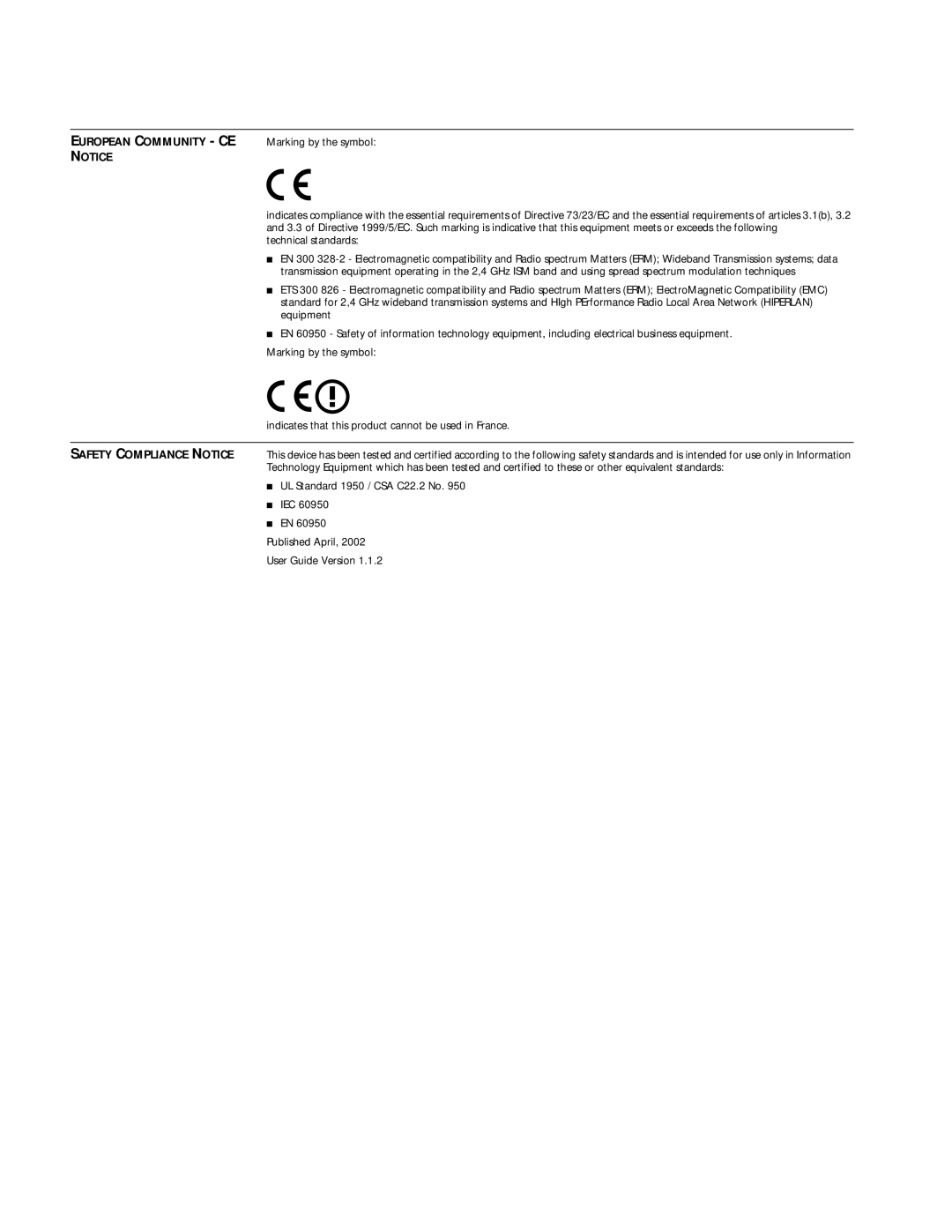 3Com 11 Mbps manual European Community CE 