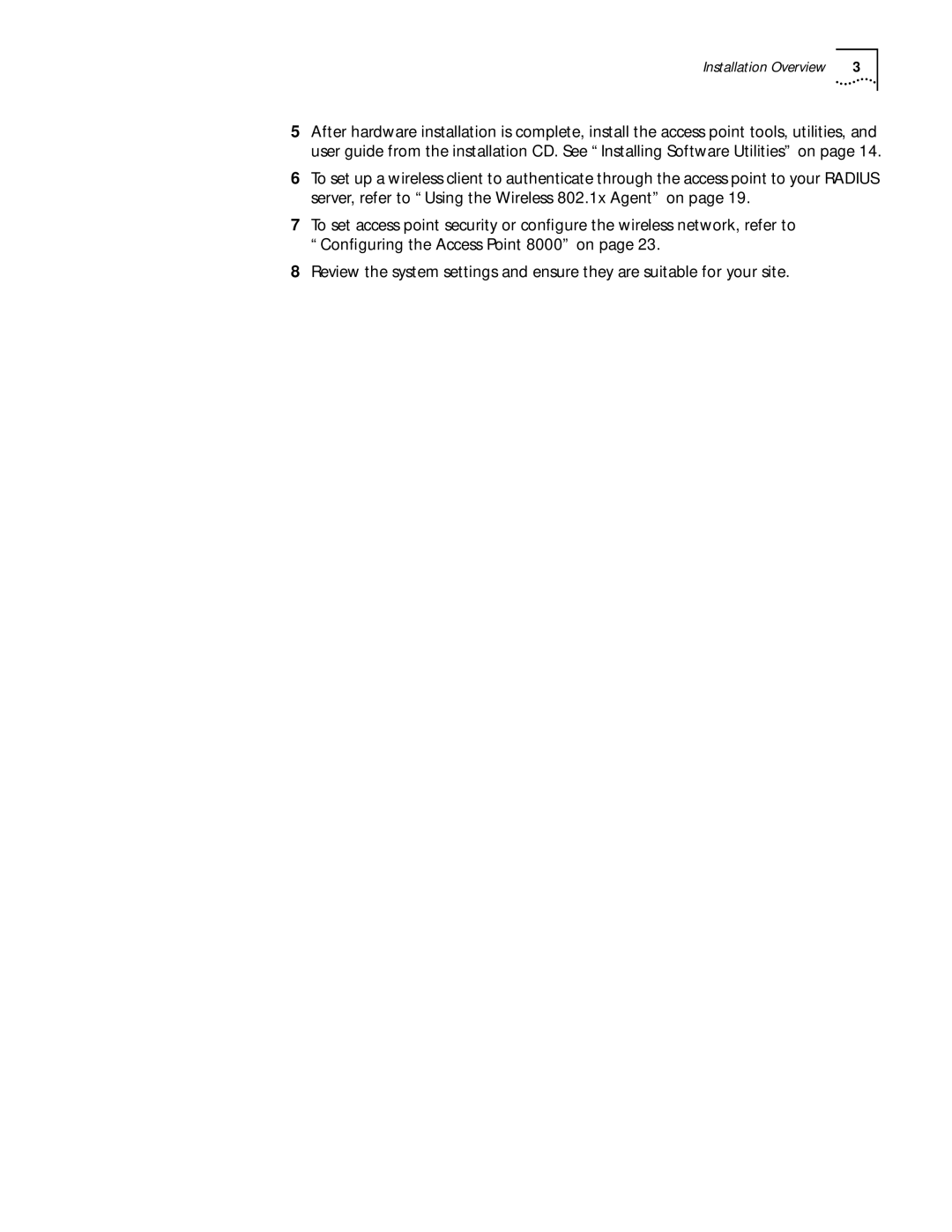 3Com 11 Mbps manual Installation Overview 