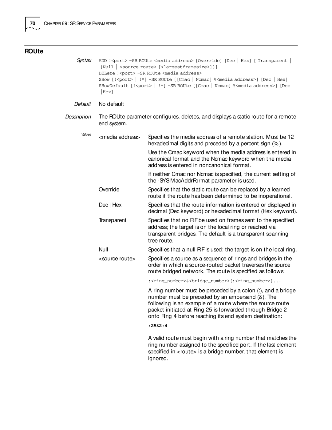 3Com 11.1 manual ROUte 