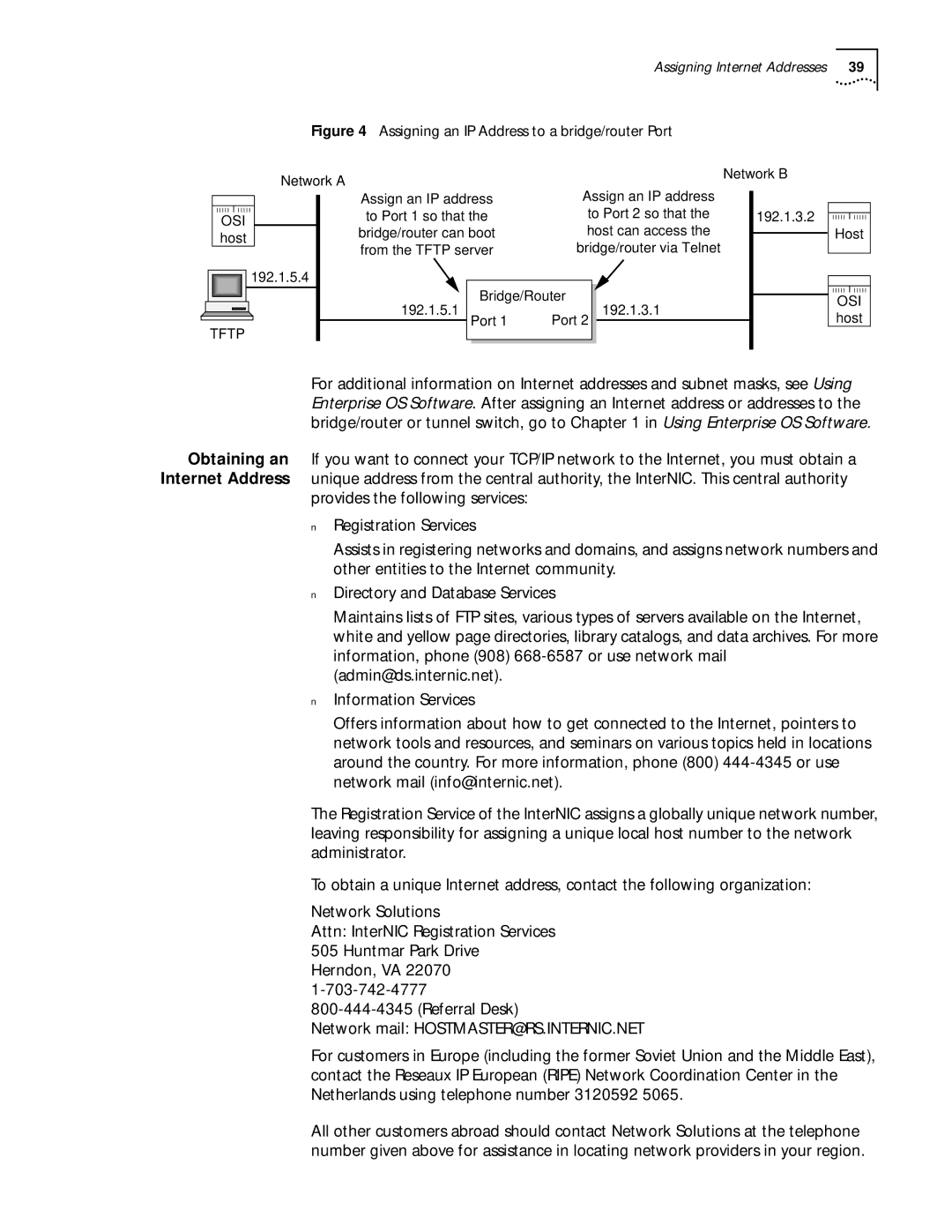 3Com 11.3 manual Assigning an IP Address to a bridge/router Port 