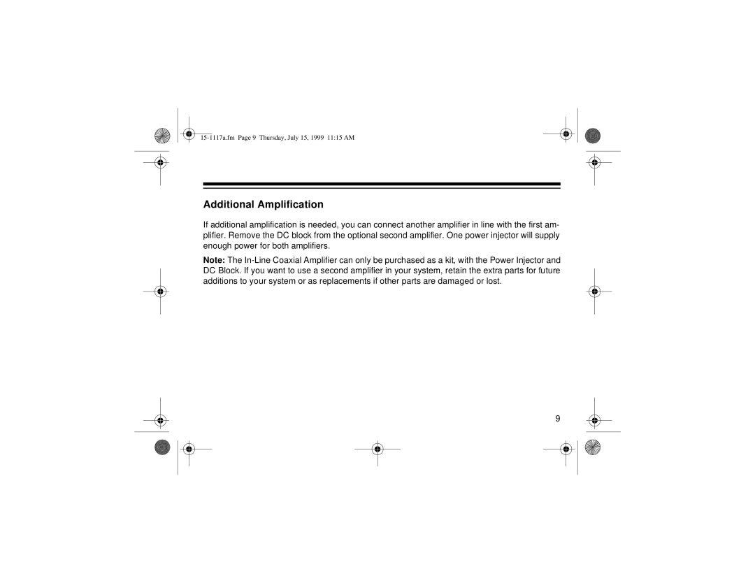 3Com 15-1117A owner manual Additional Amplification 