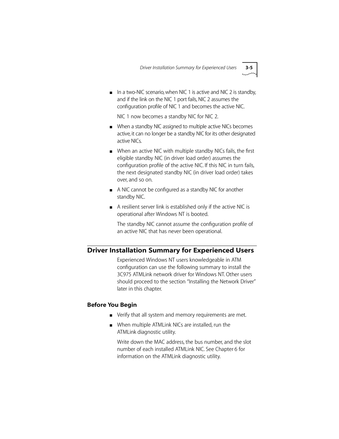 3Com 155 PCI manual Driver Installation Summary for Experienced Users, Before You Begin 