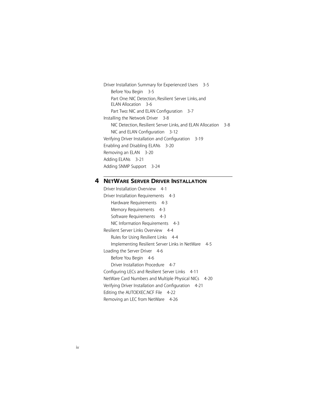 3Com 155 PCI manual Elan Allocation, Loading the Server Driver Before You Begin 