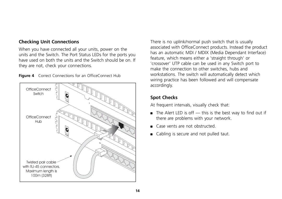 3Com 16 Plus manual Checking Unit Connections, Spot Checks 