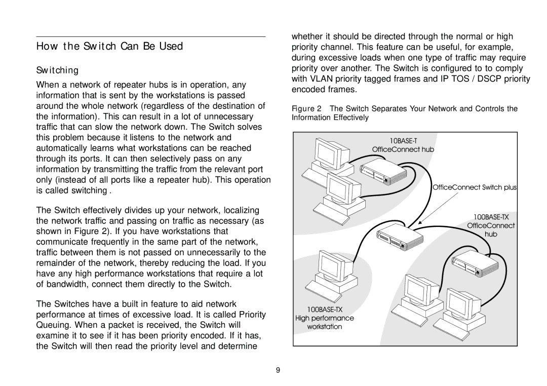 3Com 16 Plus manual How the Switch Can Be Used, Switching 