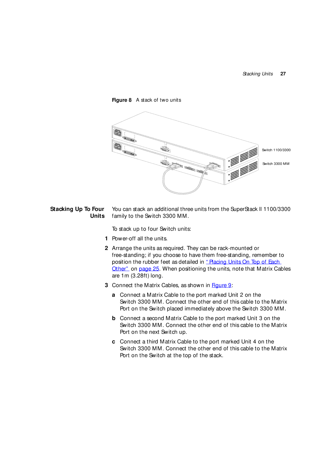 3Com 16985ua.bk manual Stacking Units 