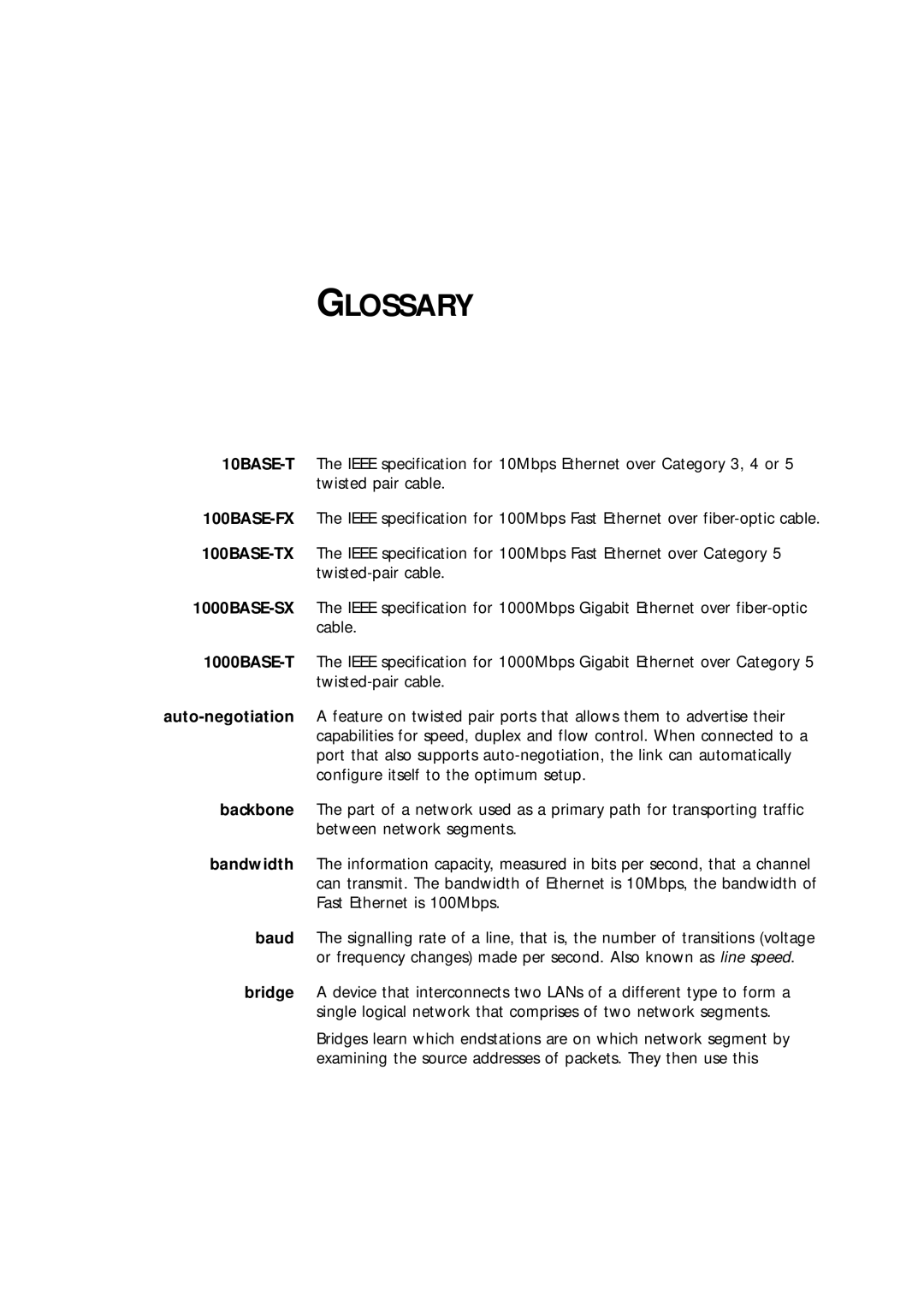 3Com 16985ua.bk manual Glossary 