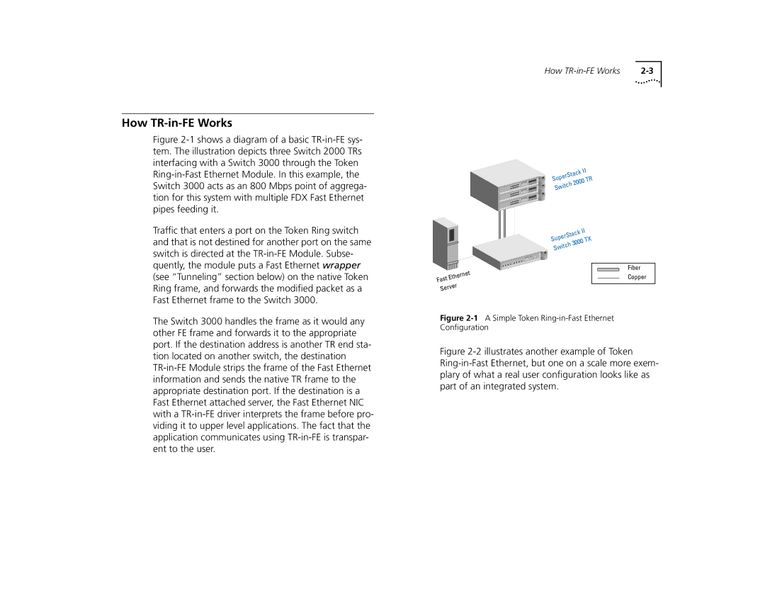 3Com 2000 TR manual How TR-in-FE Works 