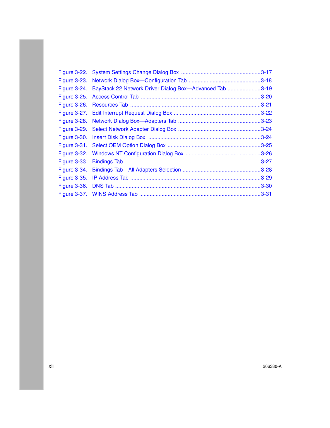 3Com 206380-A manual Network Dialog Box-Configuration Tab 