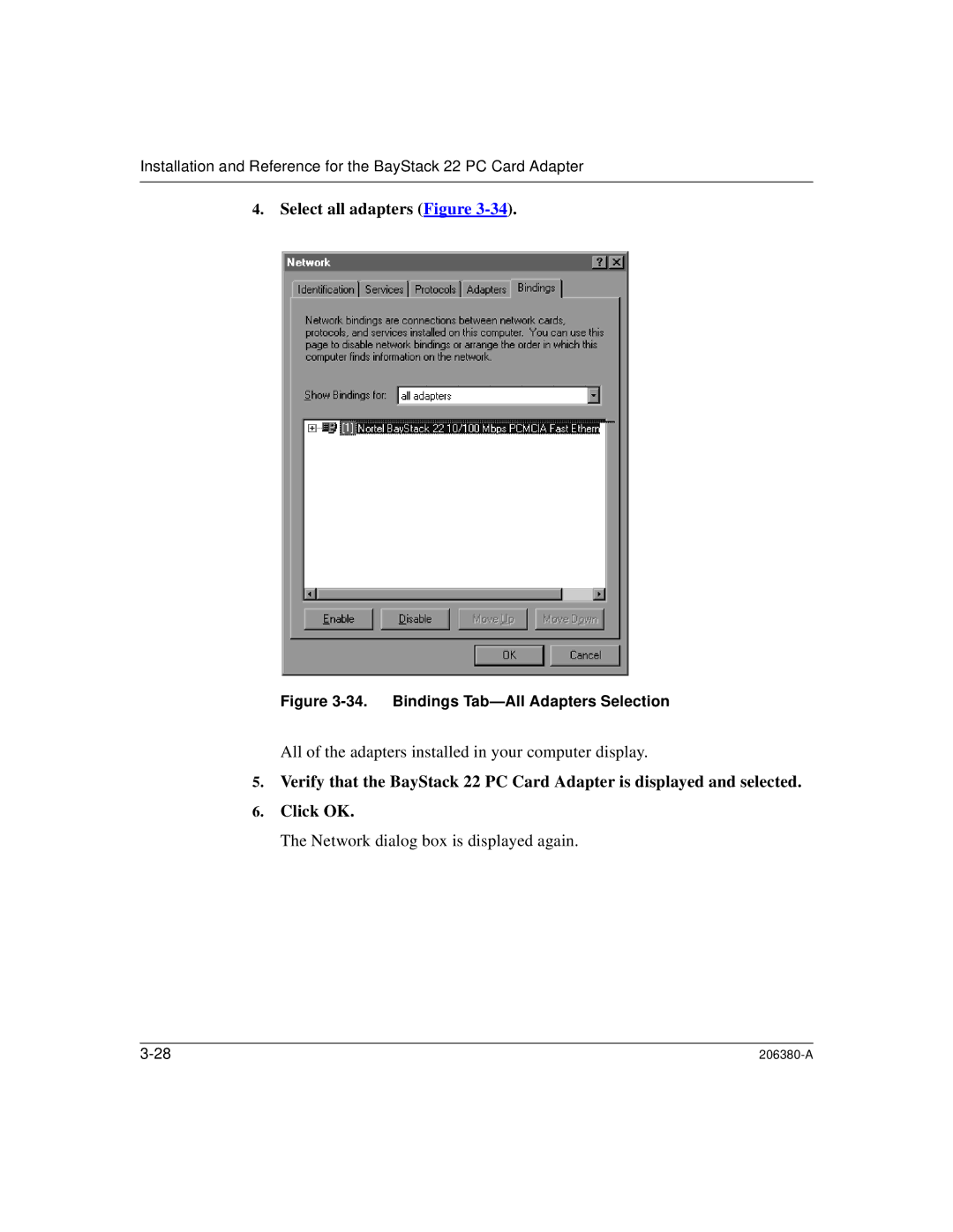 3Com 206380-A manual Select all adapters Figure 