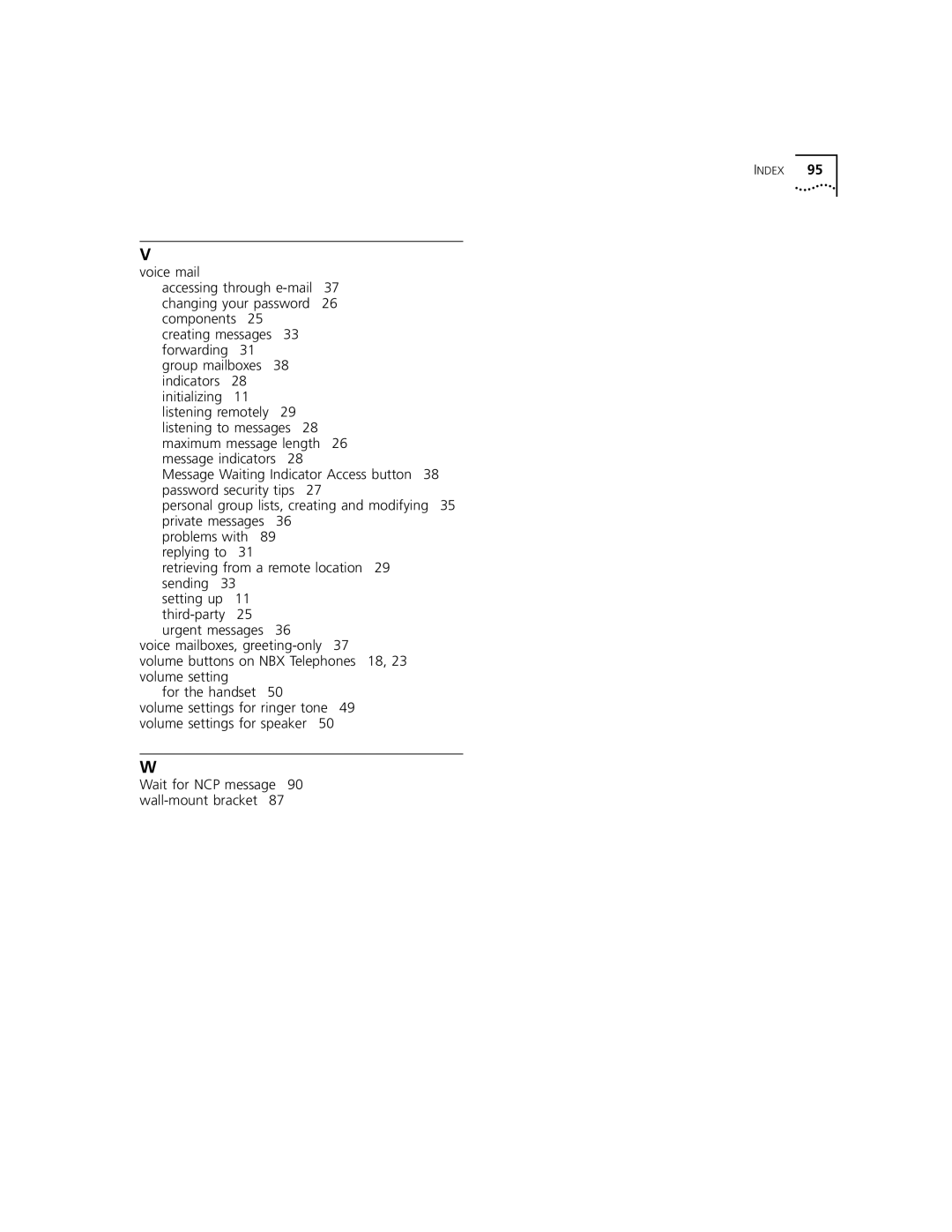 3Com 2101 manual Index 