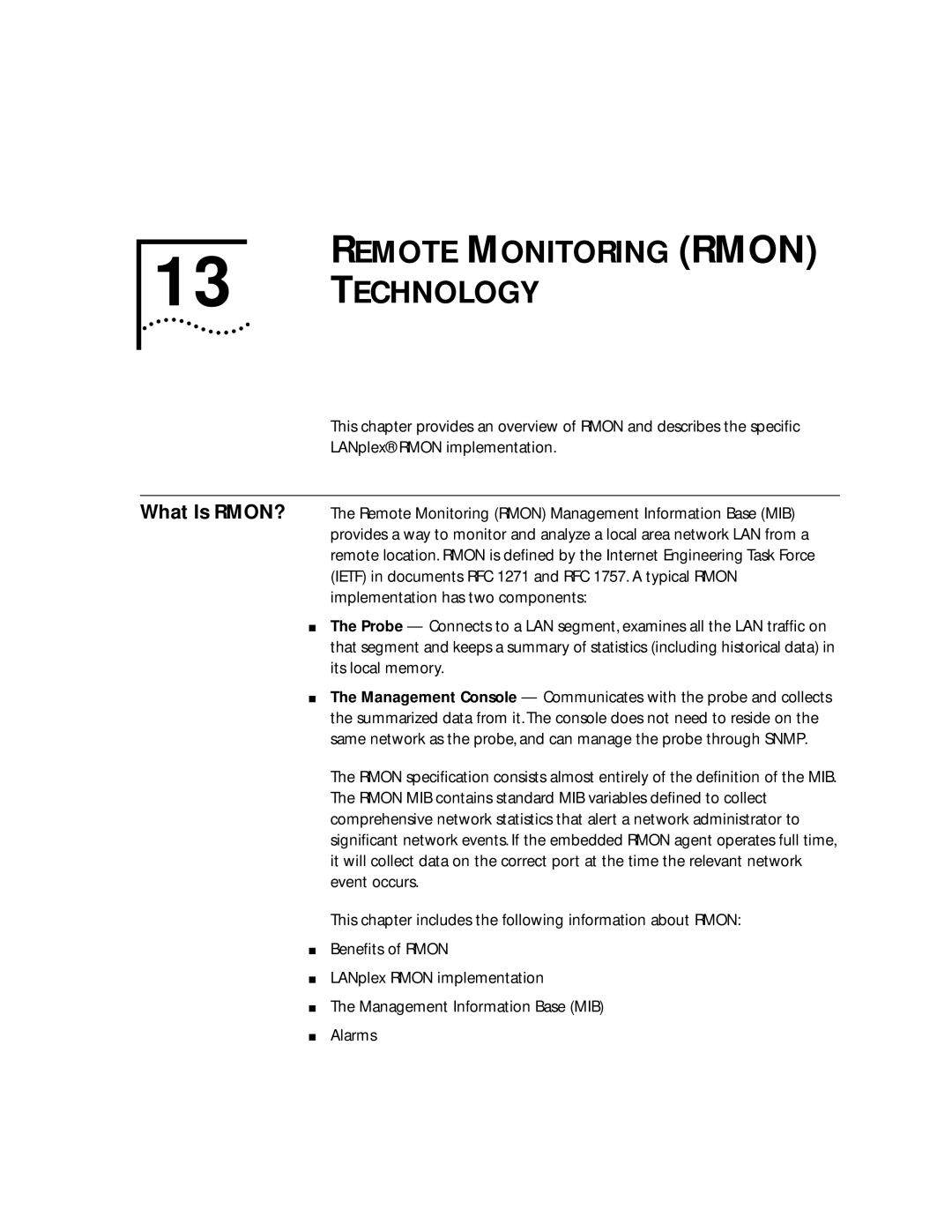 3Com 2500 manual Remote Monitoring Rmon Technology 