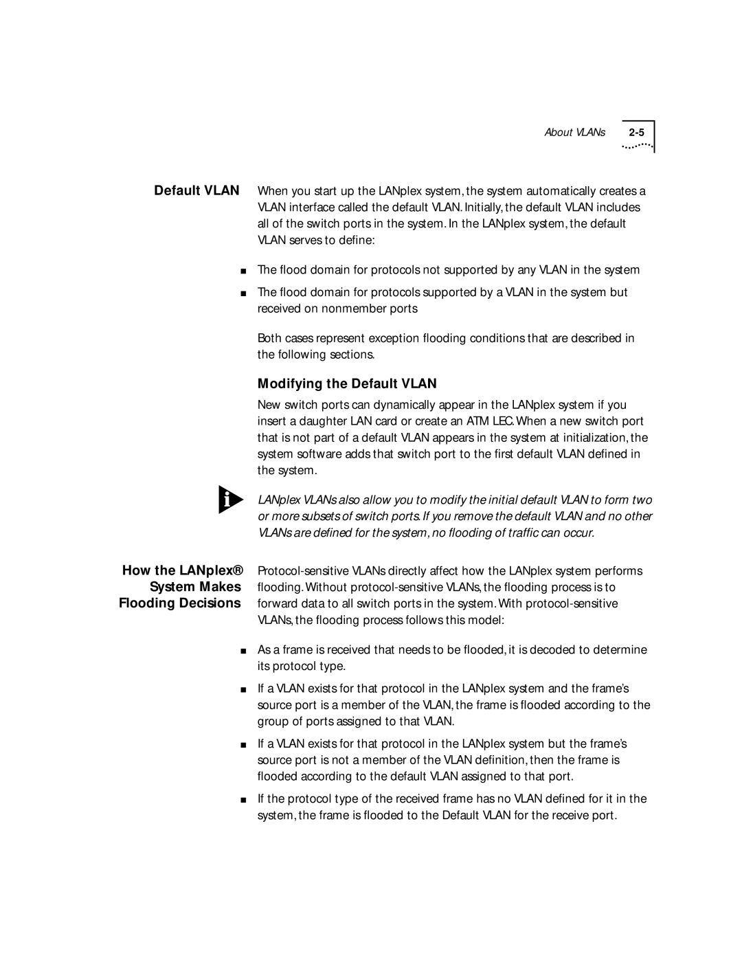 3Com 2500 manual About VLANs 