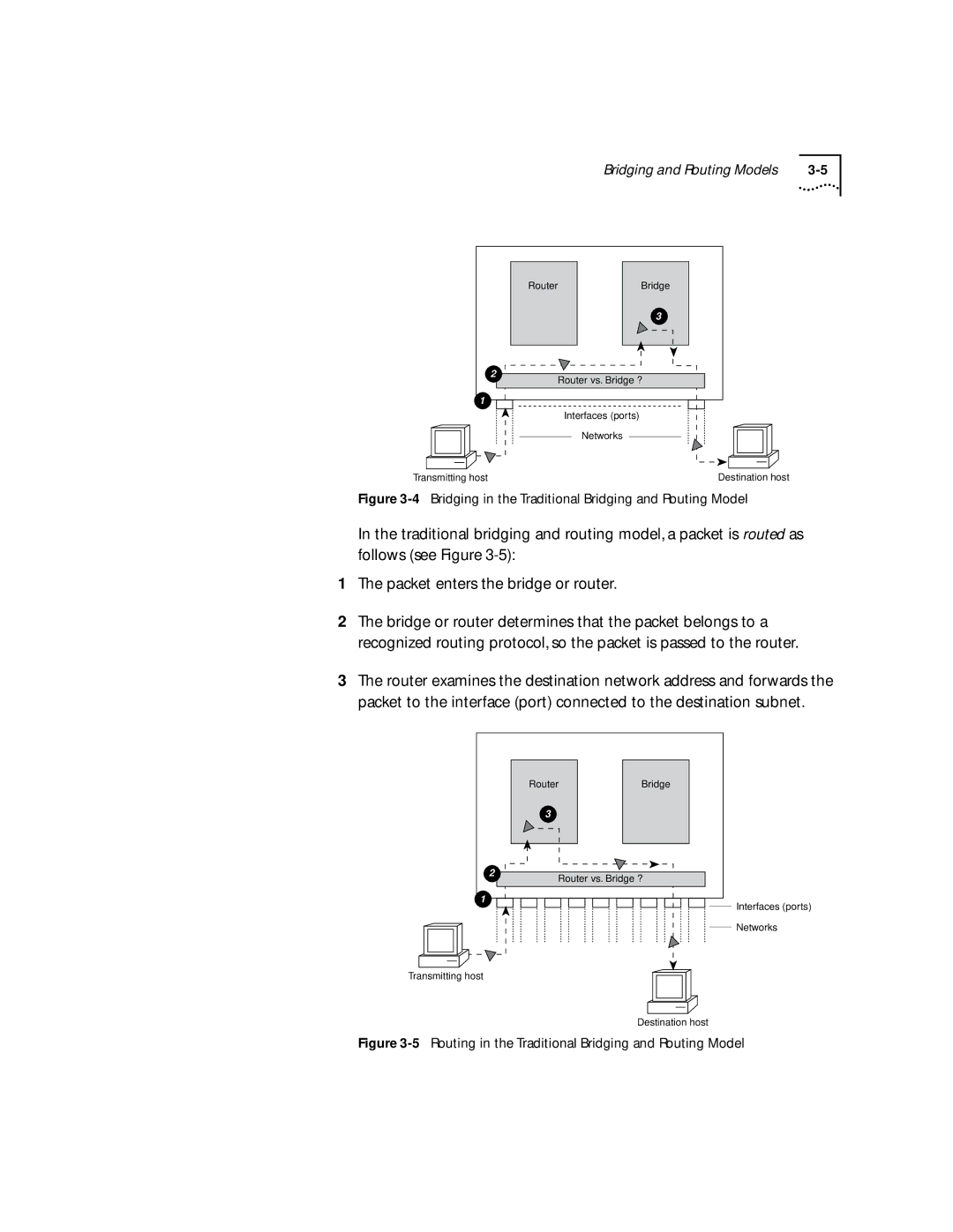 3Com 2500 manual Bridging in the Traditional Bridging and Routing Model 