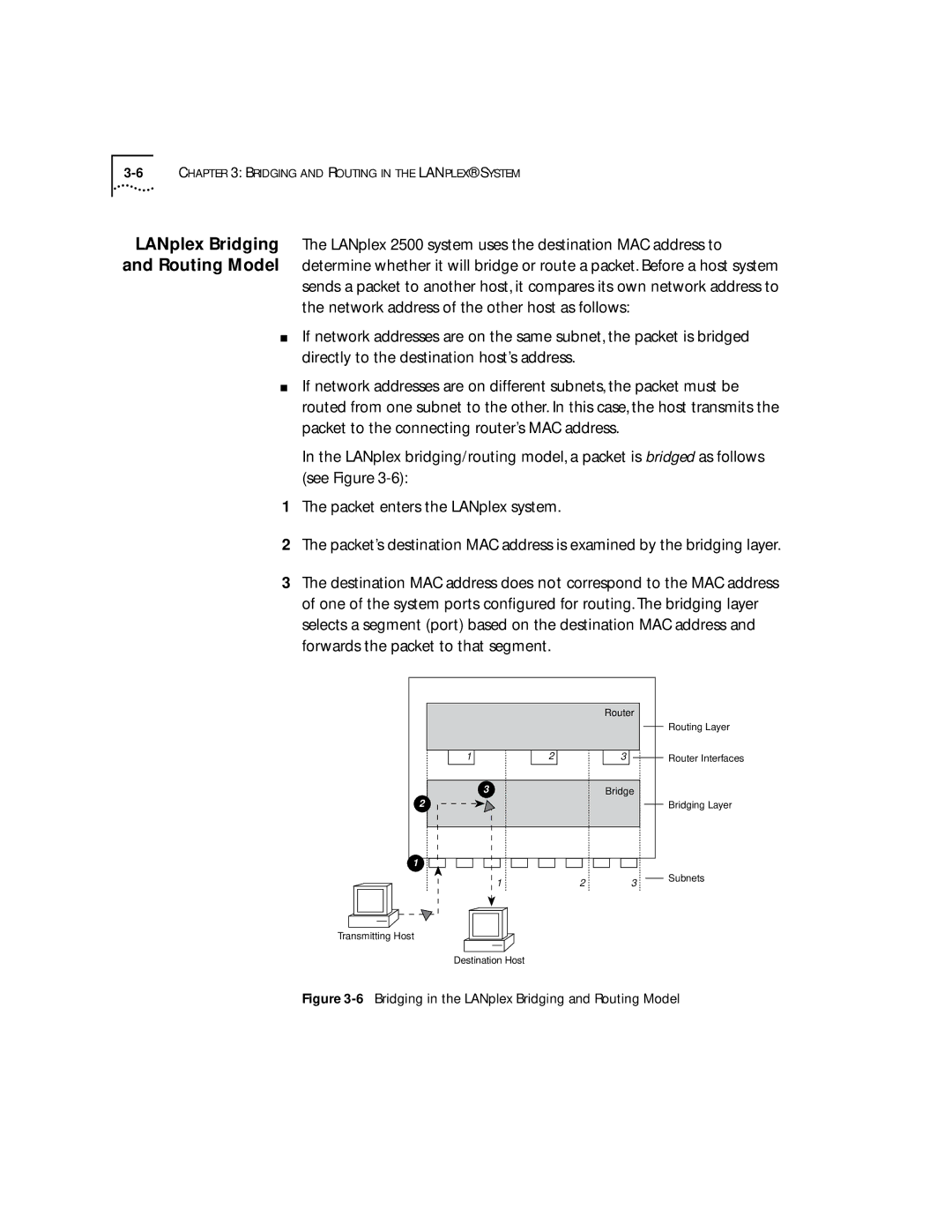 3Com 2500 manual Bridging in the LANplex Bridging and Routing Model 