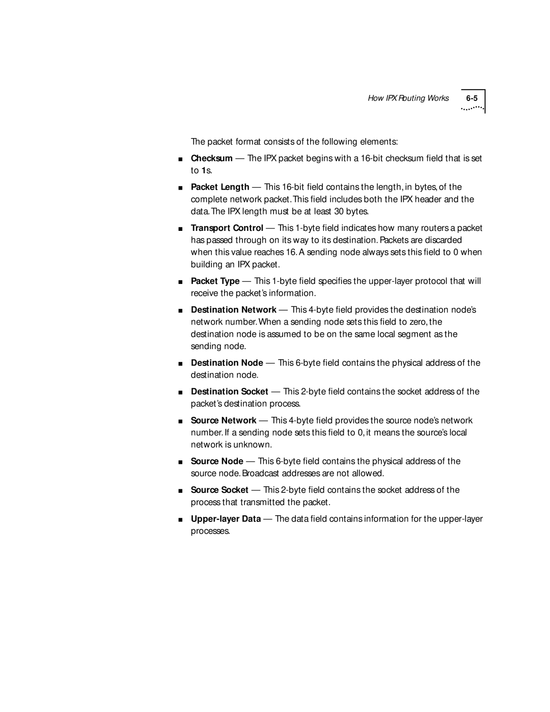 3Com 2500 manual How IPX Routing Works 