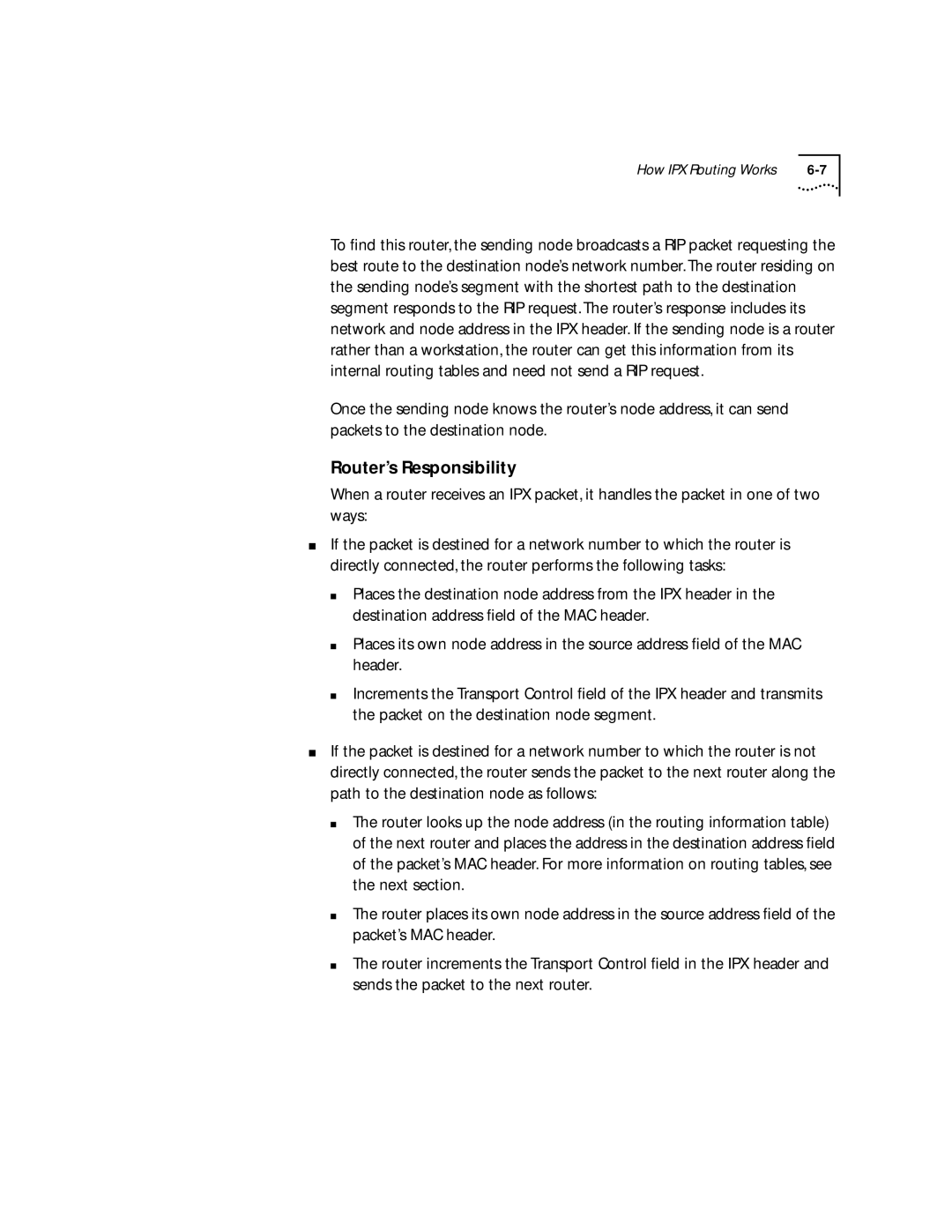 3Com 2500 manual How IPX Routing Works 