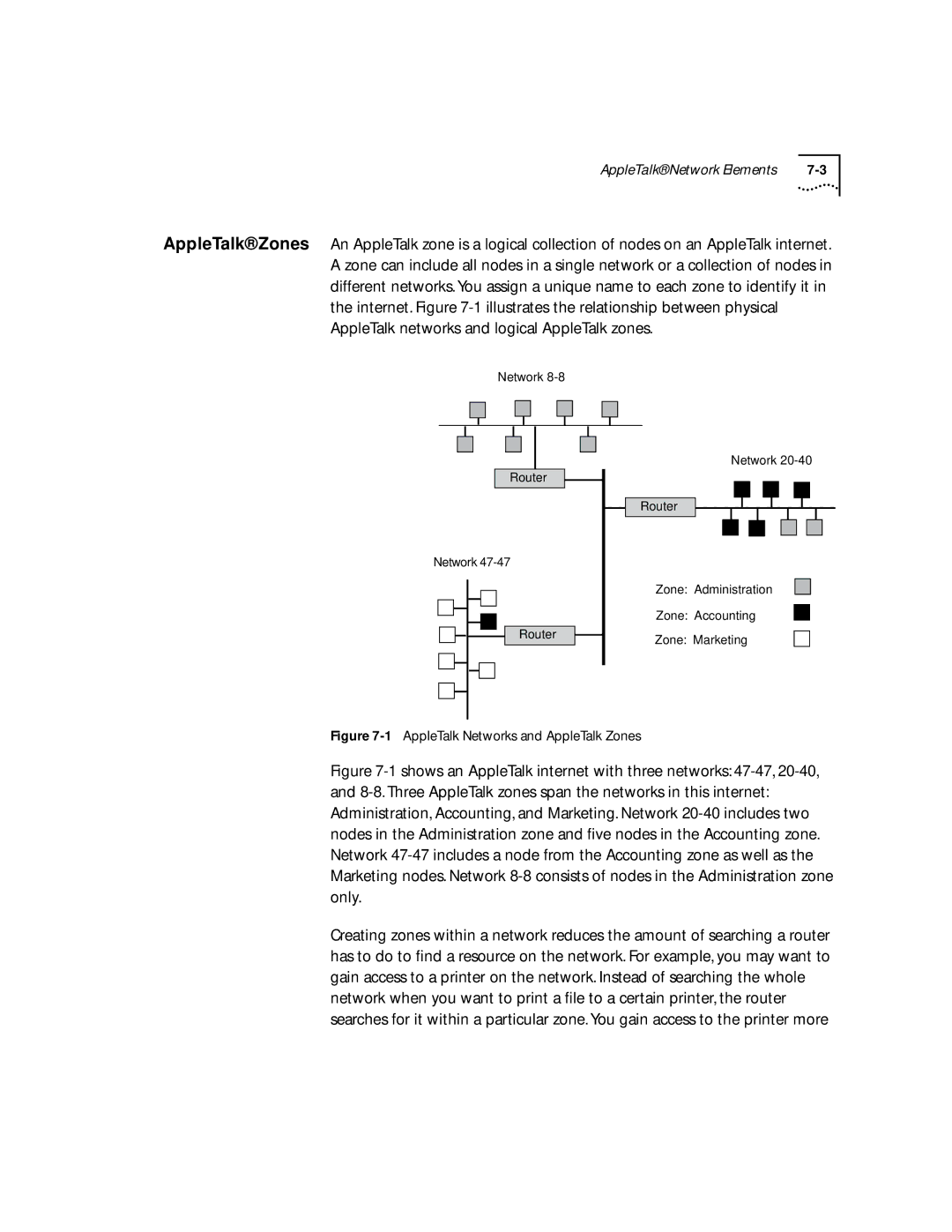 3Com 2500 manual AppleTalk Networks and AppleTalk Zones 