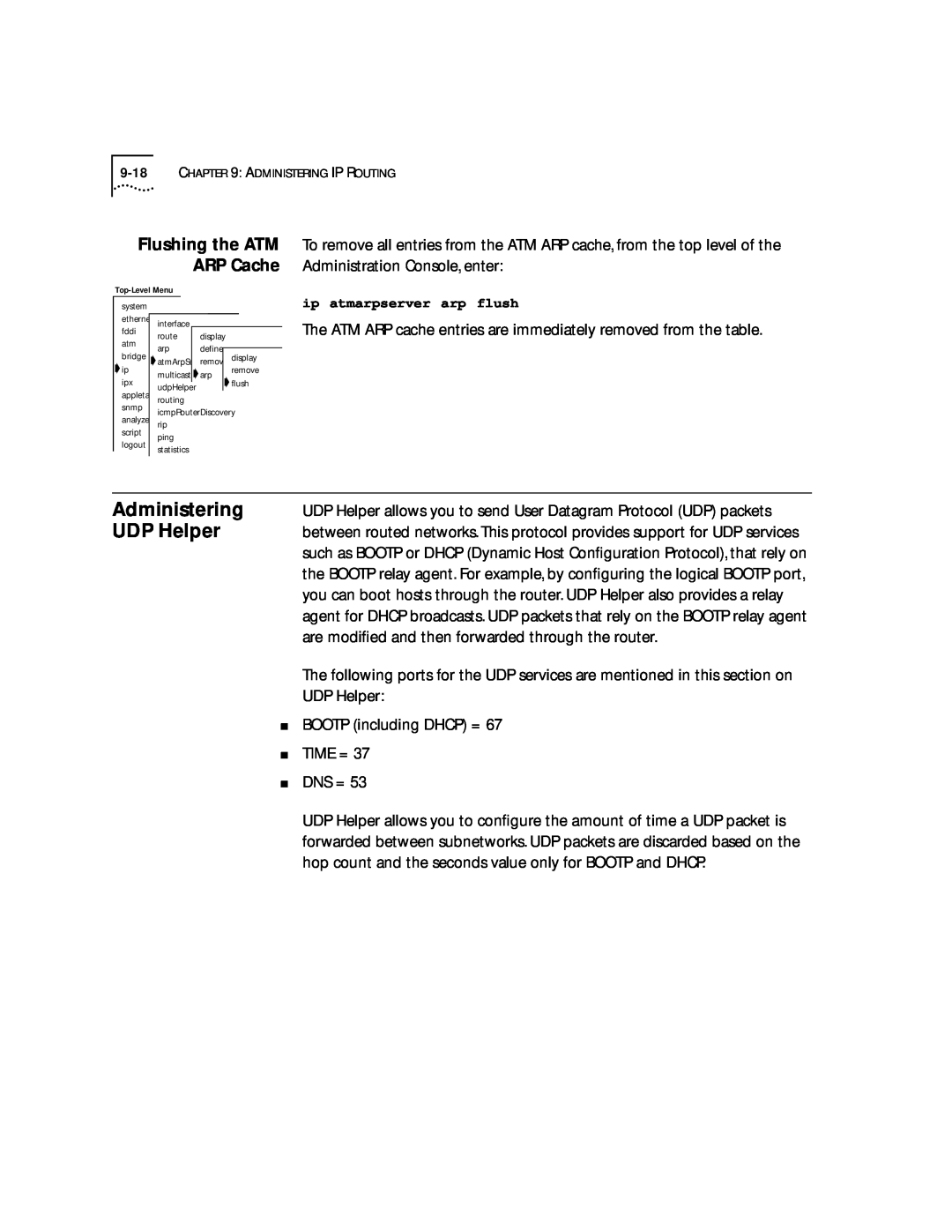 3Com 2500 manual UDP Helper, Administering, ARP Cache 