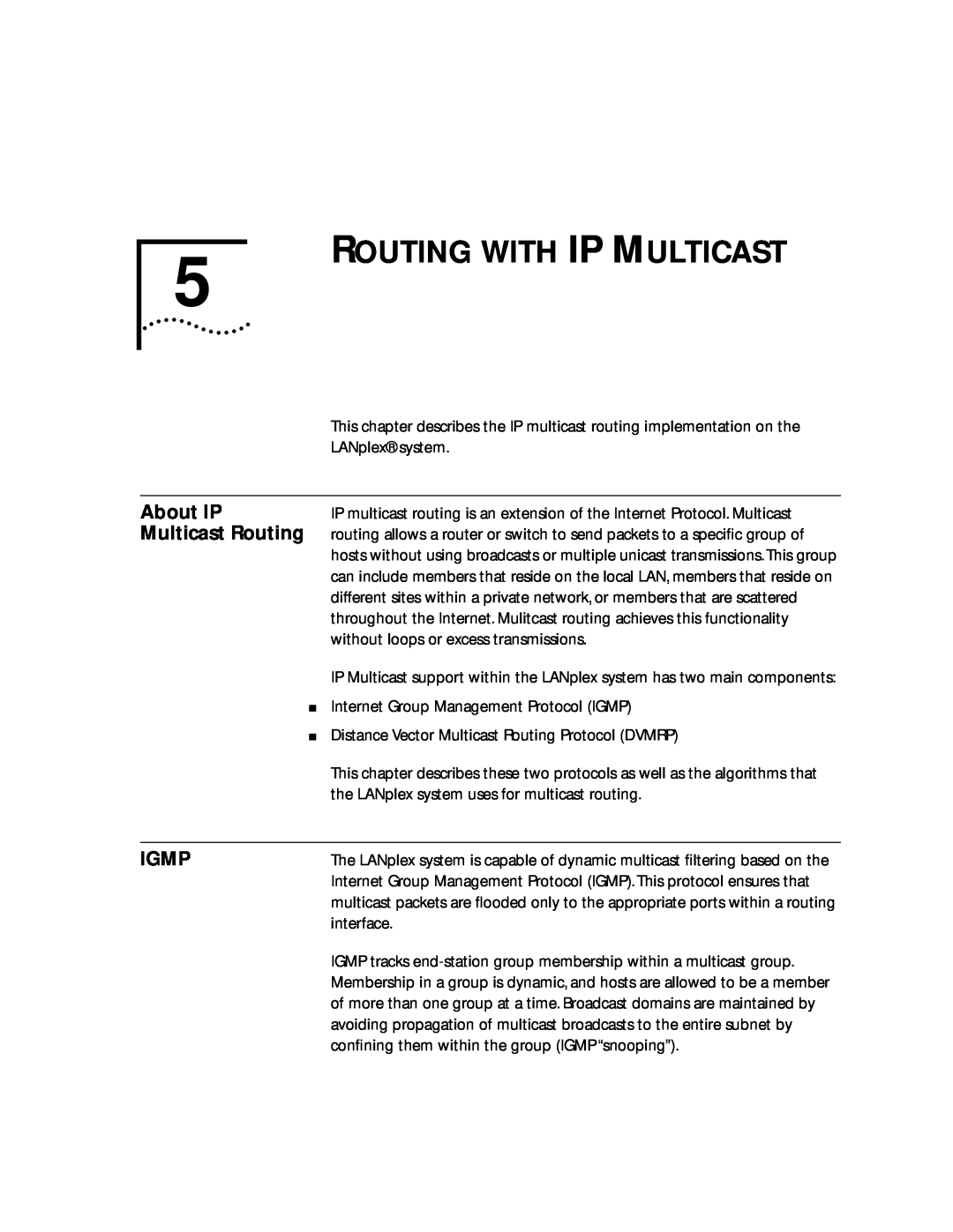 3Com 2500 manual Routing With Ip Multicast, About IP, Multicast Routing, Igmp 