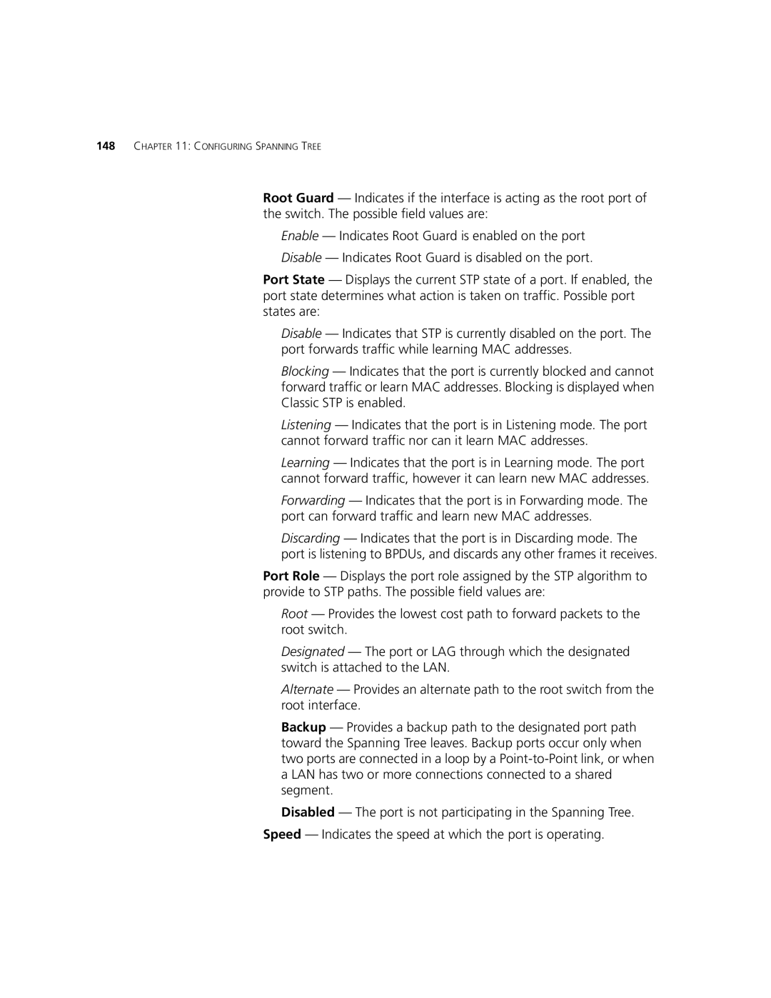 3Com 2924-PWR manual Configuring Spanning Tree 