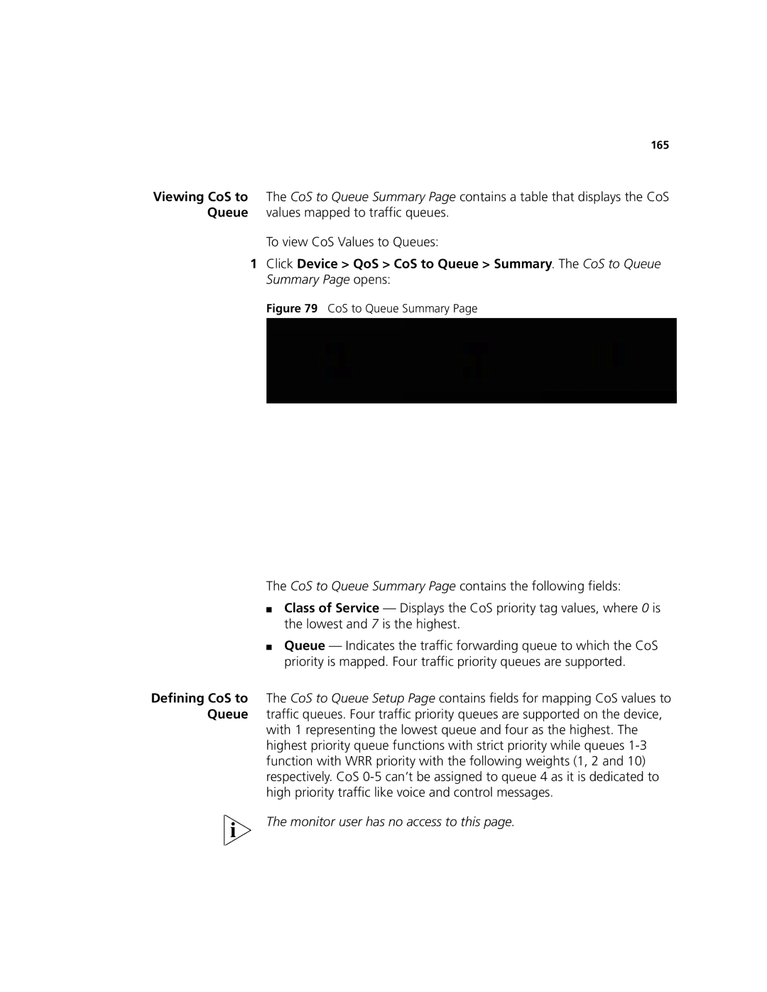 3Com 2924-PWR manual CoS to Queue Summary 