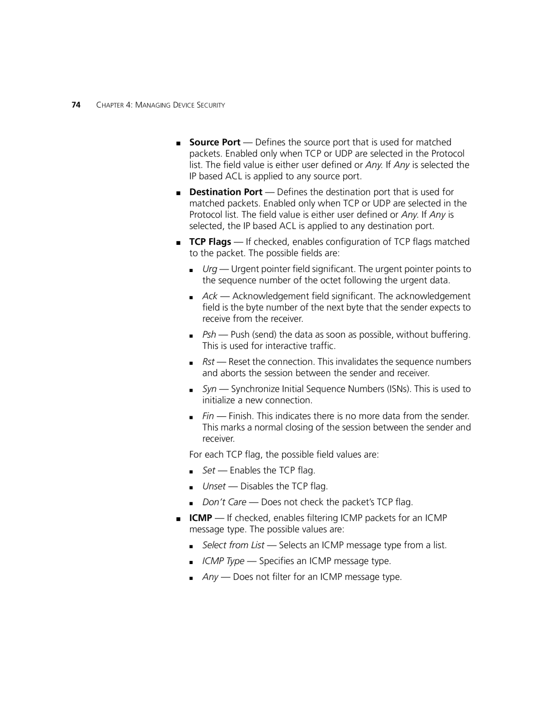 3Com 2924-PWR manual Managing Device Security 