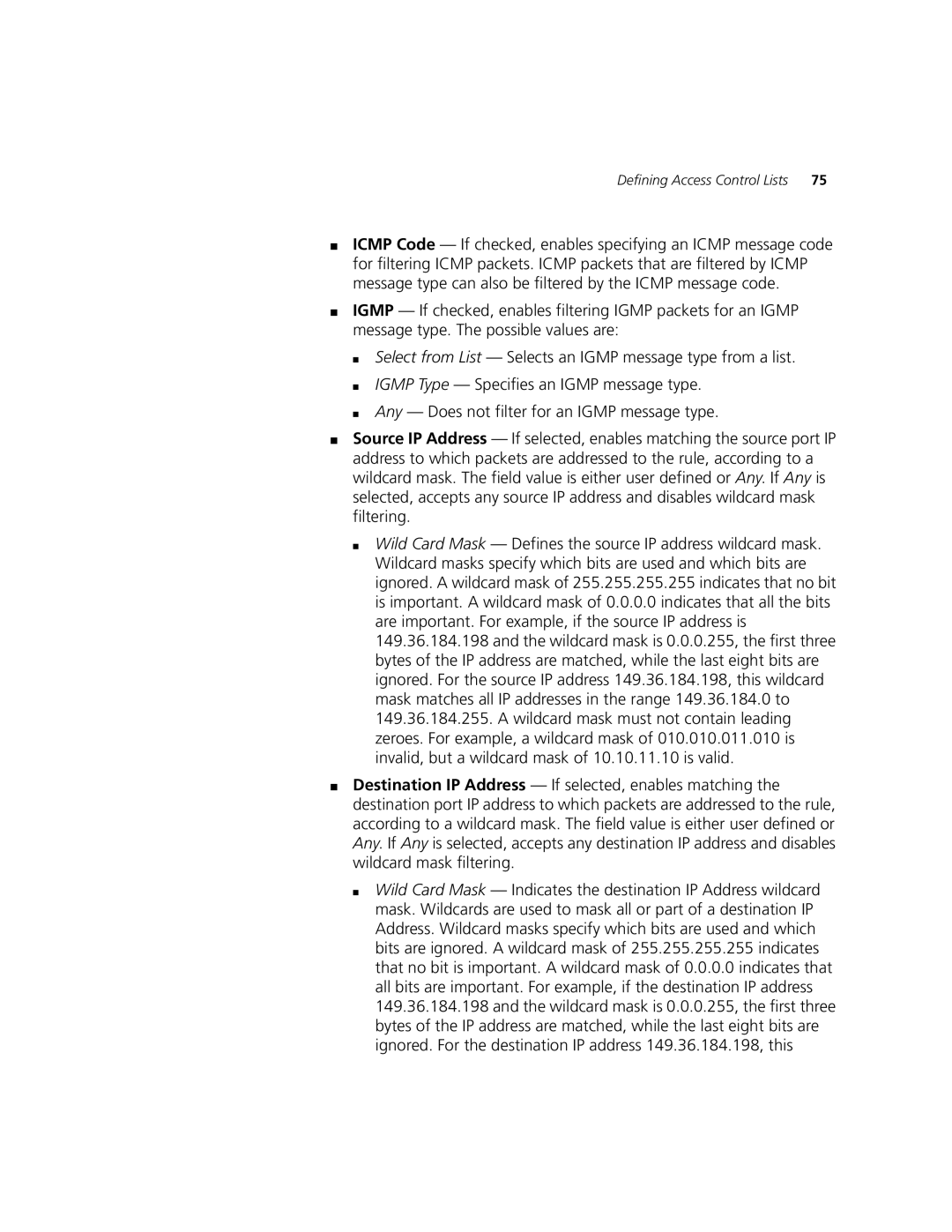 3Com 2924-PWR manual Defining Access Control Lists 