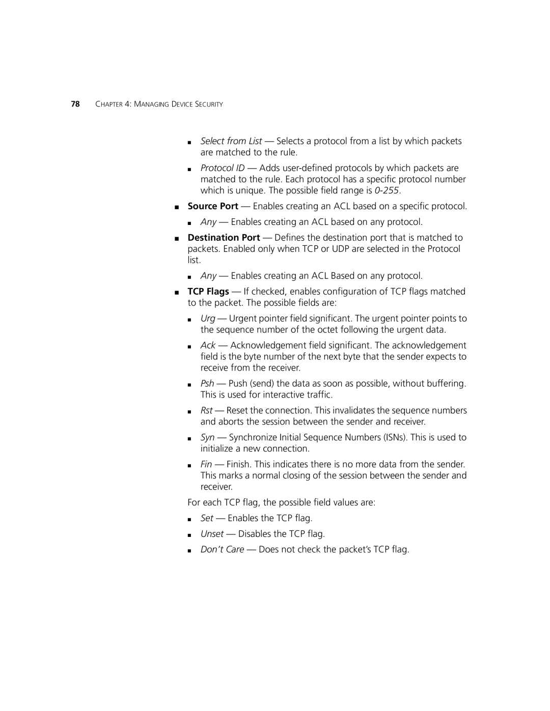 3Com 2924-PWR manual Managing Device Security 