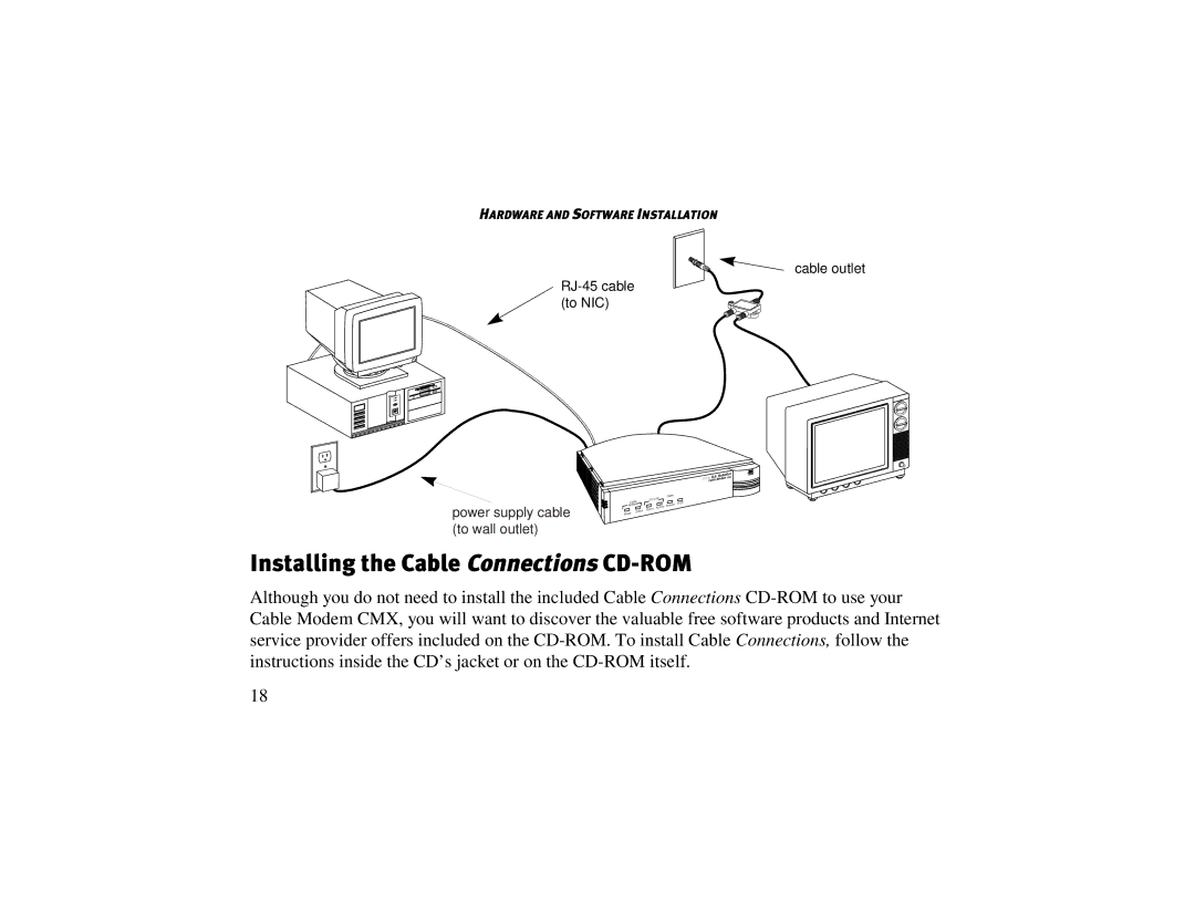 3Com 2940, 2941 manual Installing the Cable Connections CD-ROM 