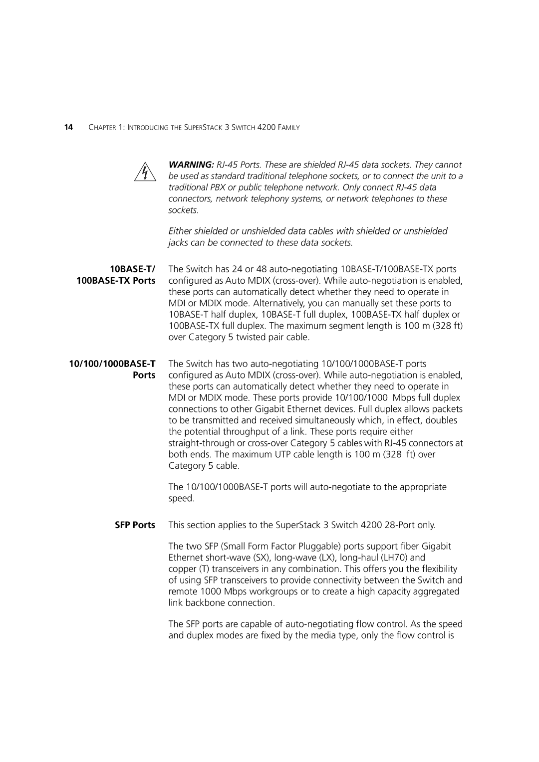 3Com manual Introducing the Superstack 3 Switch 4200 Family 