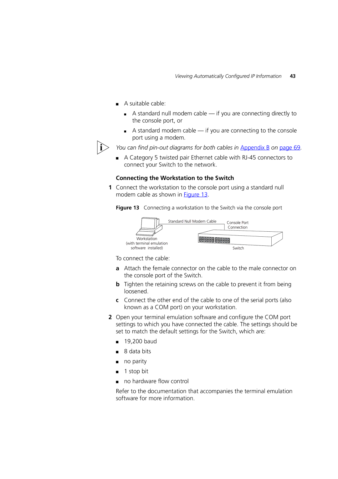 3Com 3 manual Viewing Automatically Configured IP Information 