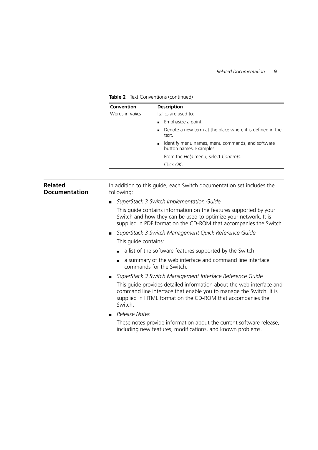 3Com 3 manual Related, Documentation 