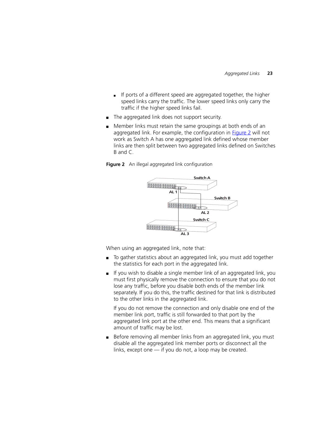 3Com 3 manual Aggregated Links 