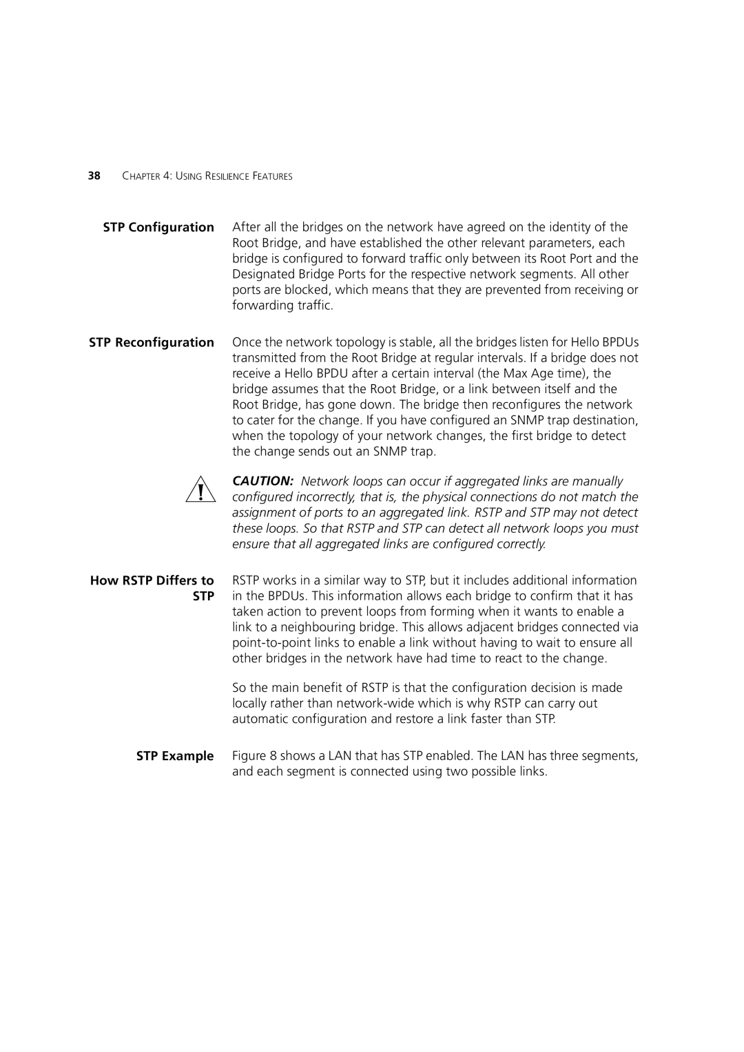 3Com 3 manual Using Resilience Features 